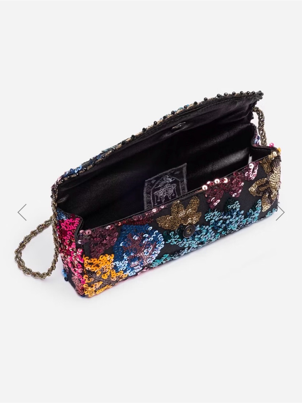 JOHNNY WAS Rosali Sequin Clutch Crossbody Evening Bag – NWT - Picture 4 of 6